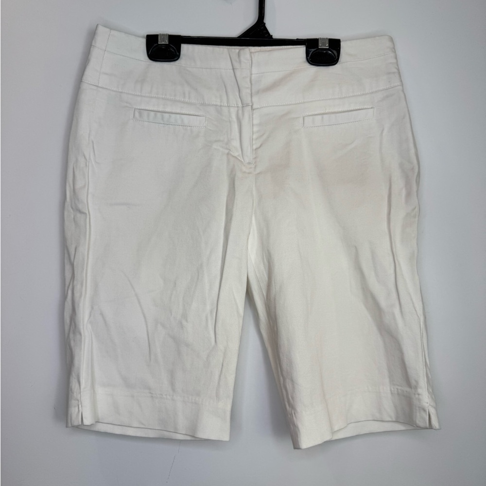 Sandro Women’s White Tailored Bermuda Shorts size 4
